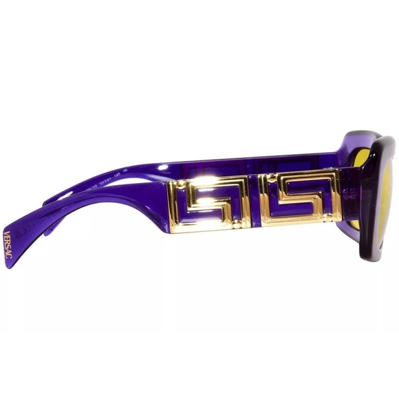 NWT Versace VE4444U Transparent Violet Rectangle 54mm Sunglasses main image 4